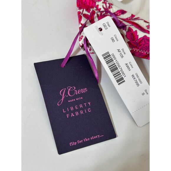 NWT J Crew Swimsuit Size S Liberty London Bikini Top Swim Roses - Picture 4 of 7